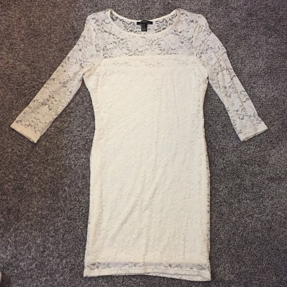 White lace dress